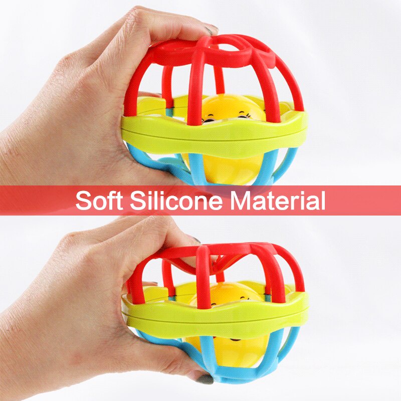 Mainan Kerincingan Bayi Genggam Bunyi / Rattle Genggam / Handbell Silicone BPA FREE