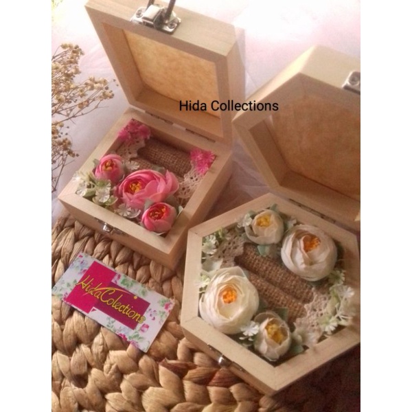 0KOTAK CINCIN  || RING BOX ||  KOTAK KAYU Jati Belanda  || CINCIN TUNANGAN