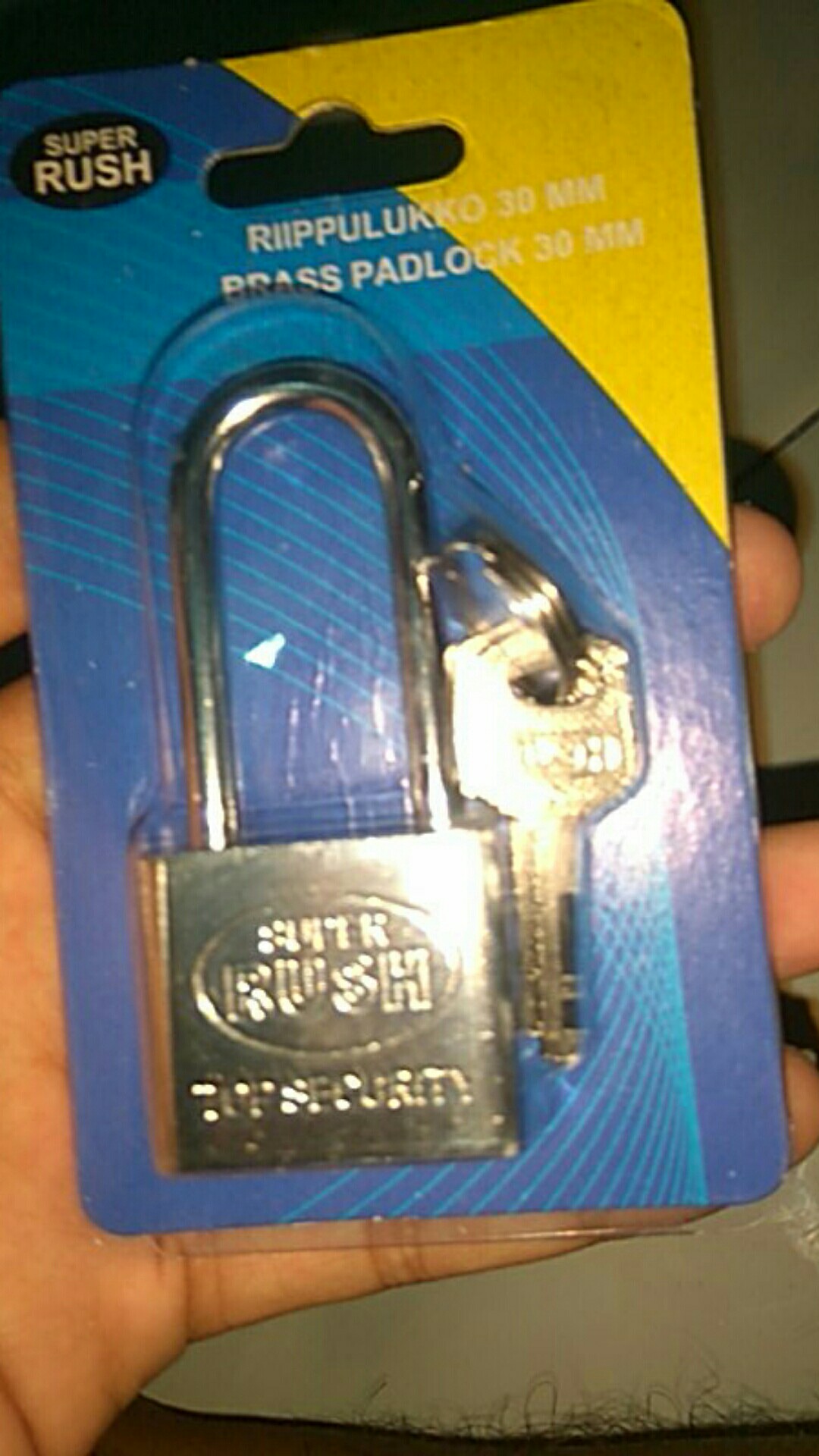 Gembok Nikel Rush 30 Mm Leher Pendek & Panjang