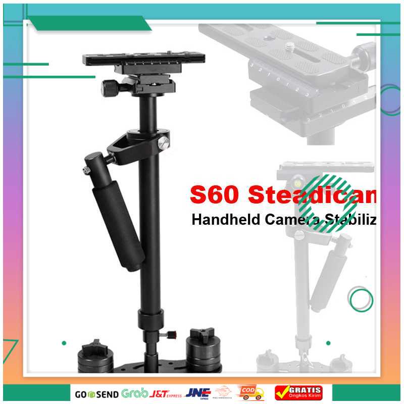 (BISA COD) FTIHSHPSTUDIO DSLR Kamera Stabilizer Steadycam - S60