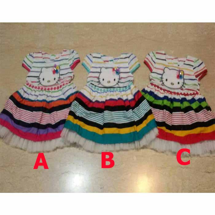 Baju Bayi Perempuan Dress Lucu - HK Stripe