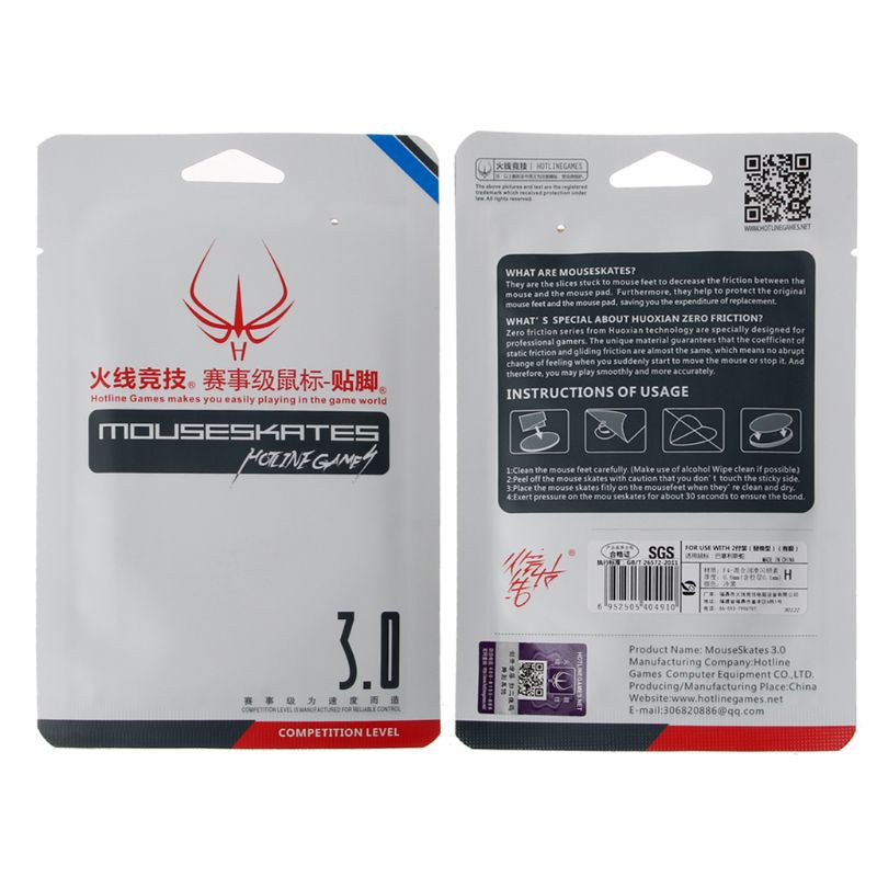 Cre 2 Set Kaki Mouse Gaming Original Level Ketebalan 0.6mm Untuk Logitech G304 G305