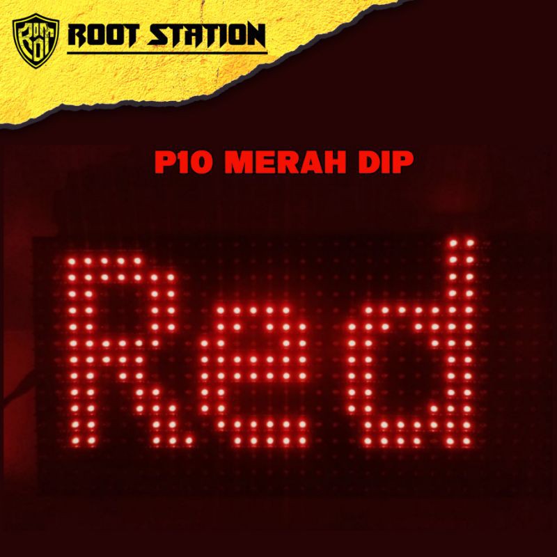 P10 DIP Outdoor Merah P10 Outdoor DIP Red