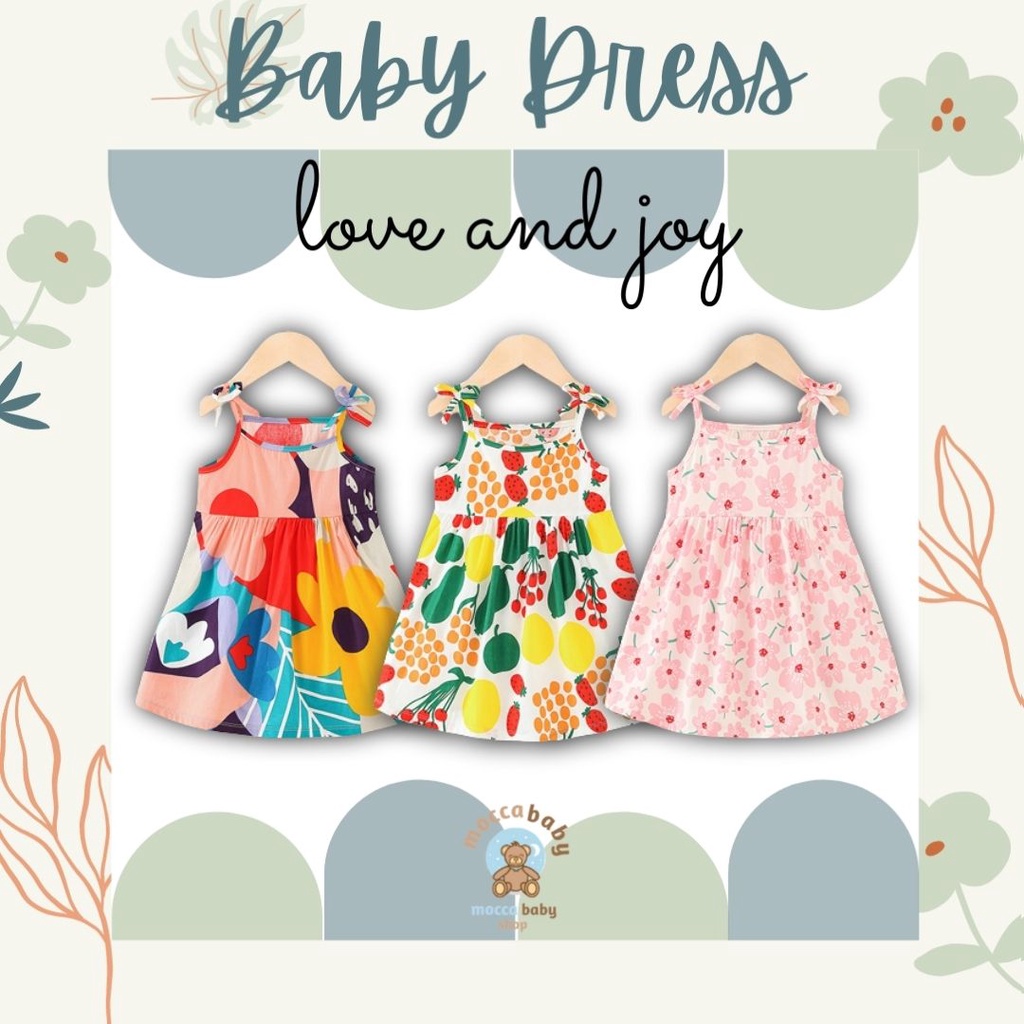 MBSS - EONNIE BEACH dress anak IMPOR/dress anak perempuan/PRINTED DRESS/dress 100% KATUN PREMIUM QUALITY - DS6