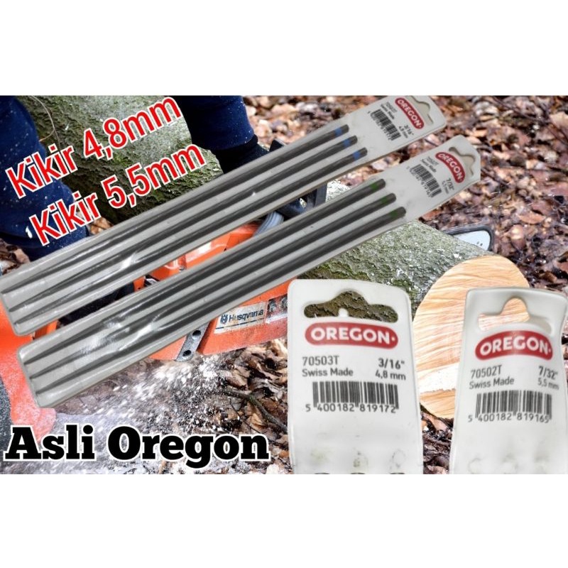 (1Buah) Kikir Oregon Asli Original Mesin Chain Saw Senso sinso Besar kecil mini 5200 5500 5800 070 5