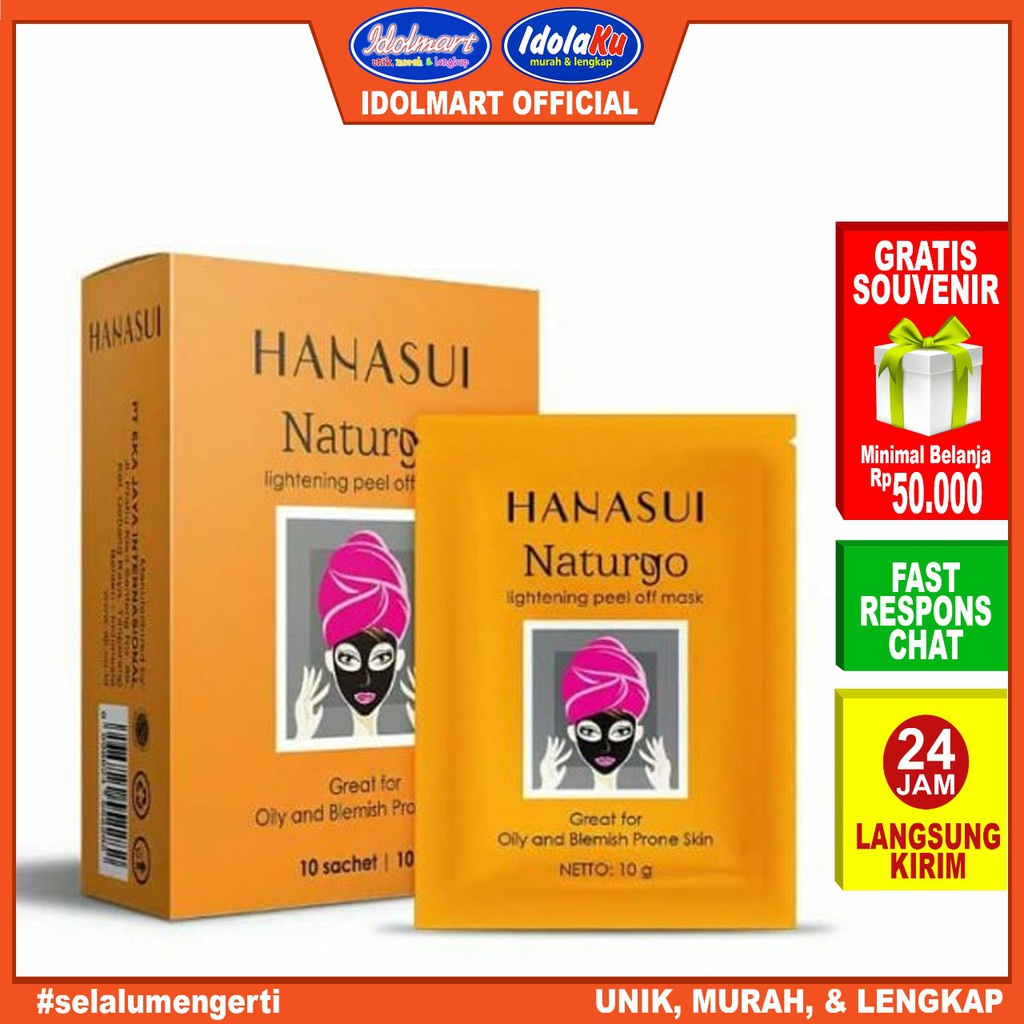 IDOLAKU Masker Naturgo BPOM Hanasui - Masker Lumpur BPOM- Naturgo