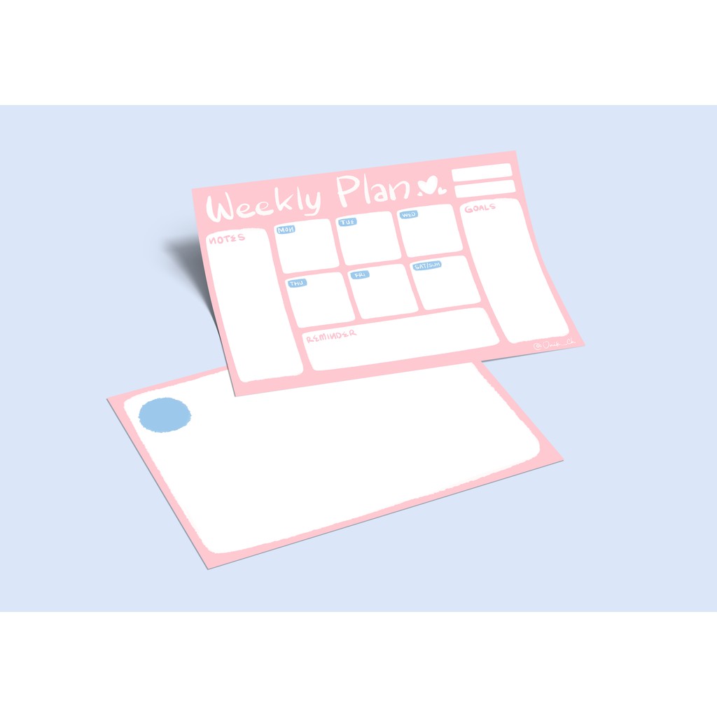 

Weekly Planner Pink (Wall Planner)