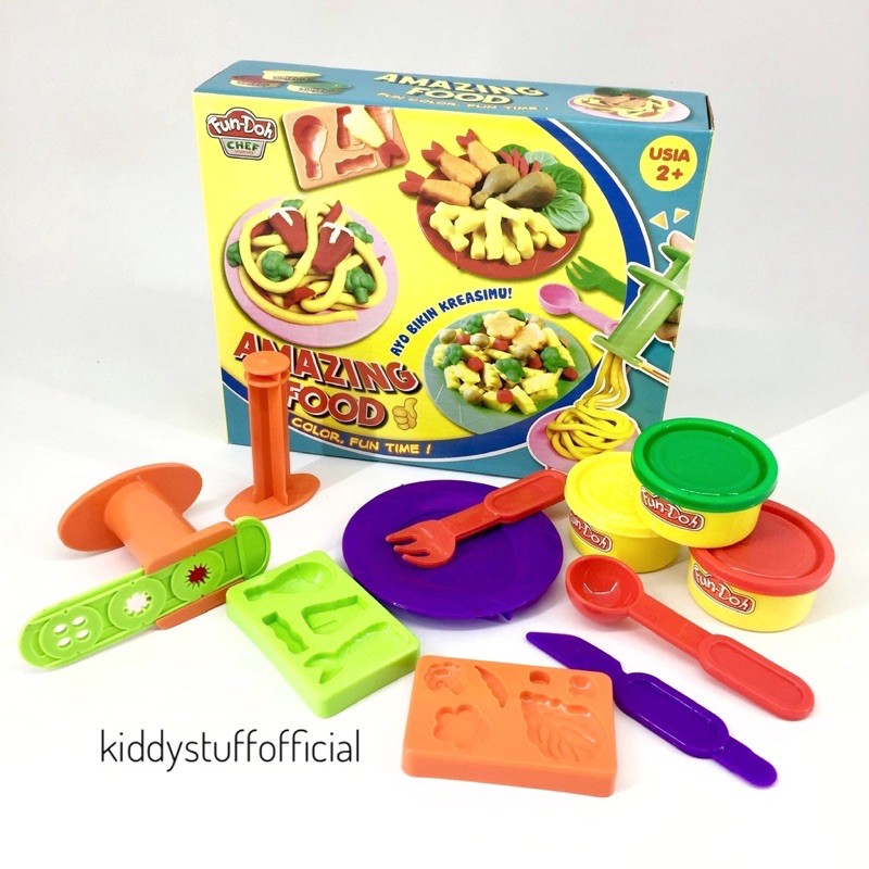 ‼️Play Doh Kitchen | Play Doh Masak Masakan | Play Doh Mie Anak | Fun Doh Mie Maker | Mainan Fun Doh