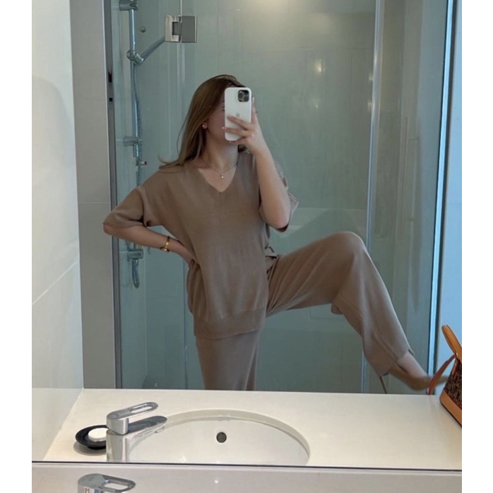 knitset mirip nagita slavina knit set bangkok