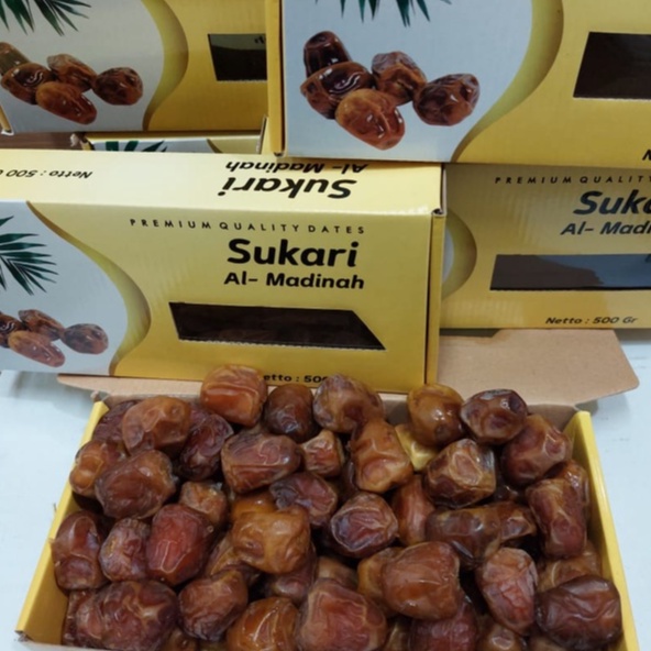 Kurma sukari al qassim/al qossim 500gr (kemasan dus)