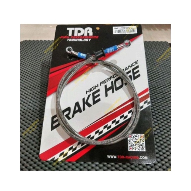 Kabel Rem Depan Super moto Crf150 pnp UK 120cm TDR Original Carbon Hitam/Carbon Selver