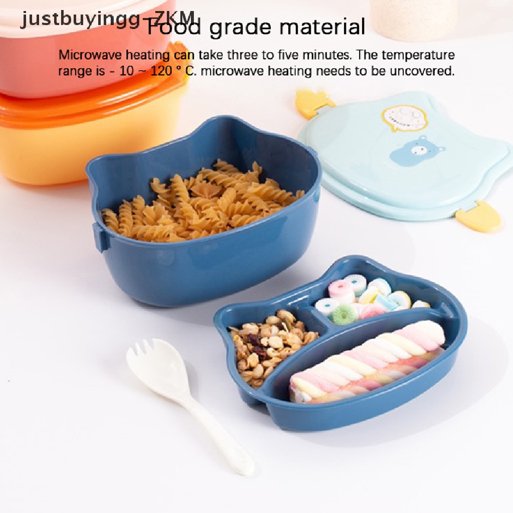 Kotak Makan Siang Bento 2 Lapis Motif Kartun Untuk Anak-Anak