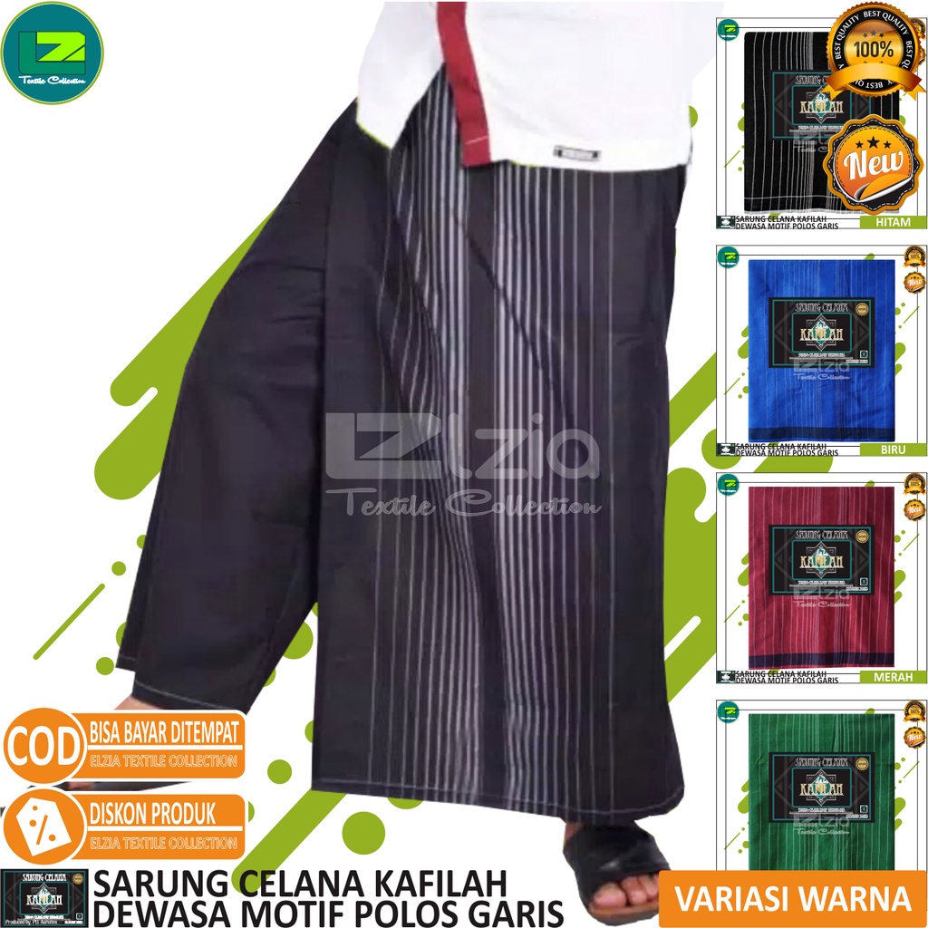 SARUNG CELANA DEWASA SAMPAI JUMBO MOTIF POLOS GARIS KAFILAH