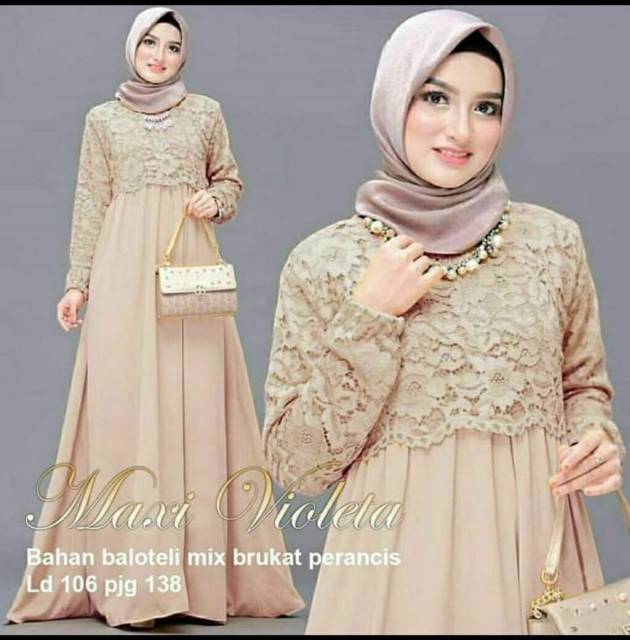 Gamis Murah - Hayla Gamis Aq001 - Gamis Maxi Gamis Pesta