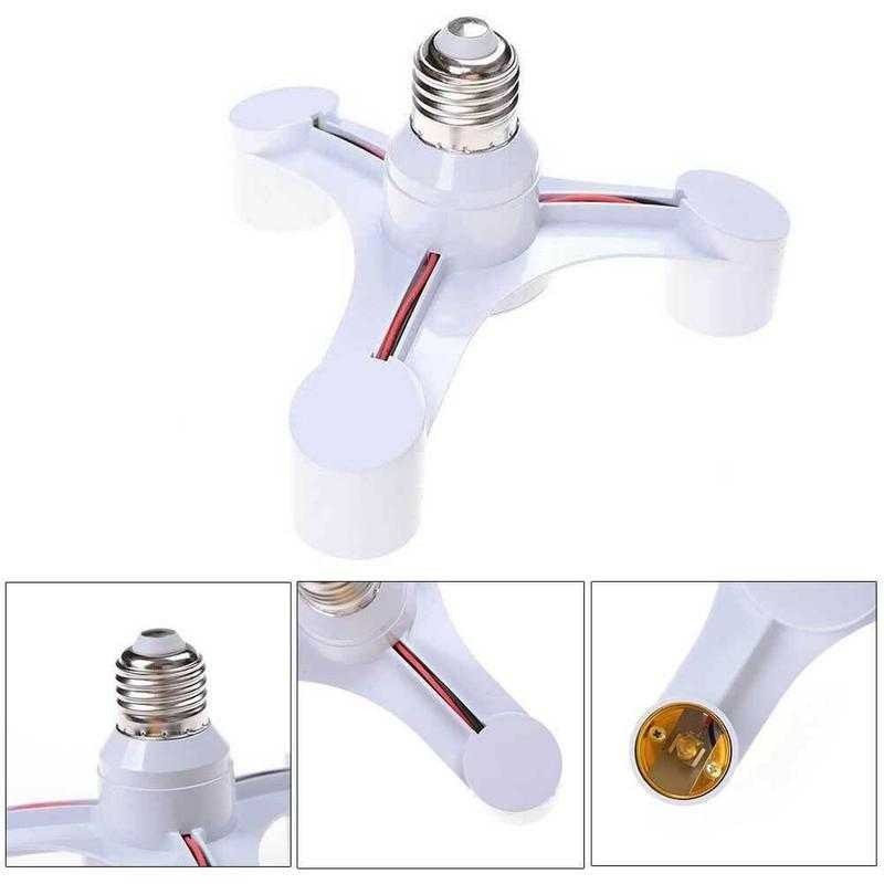 READY Fitting Lampu Cabang 3 Socket Lampu Bohlam Studio