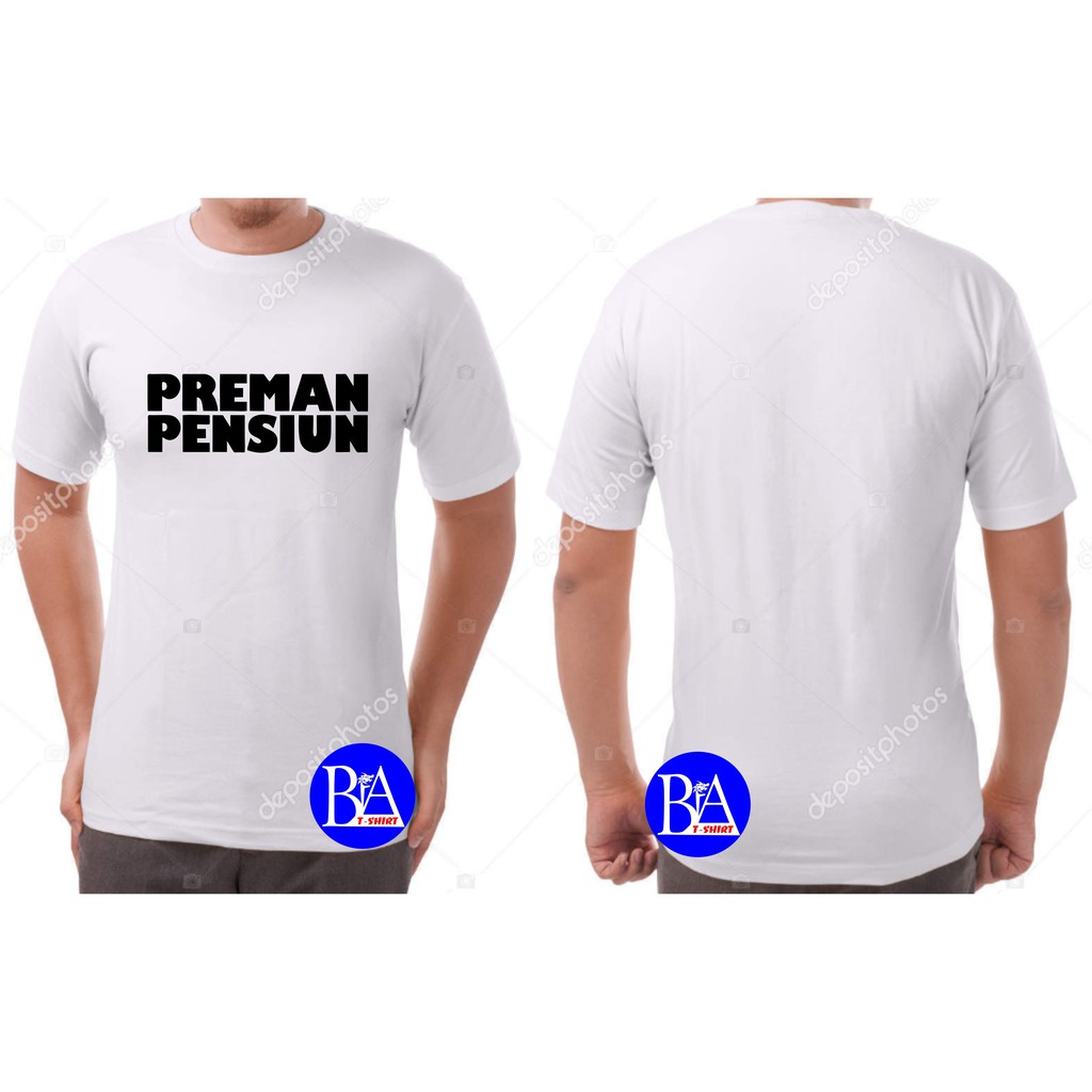 COD/KAOS PREMAN PENSIUN/KAOS EKSPRESI/KAOS HITS/KAOS TULISAN/KAOS BANDUNG/KAOS MURAH/KAOS DISTRO