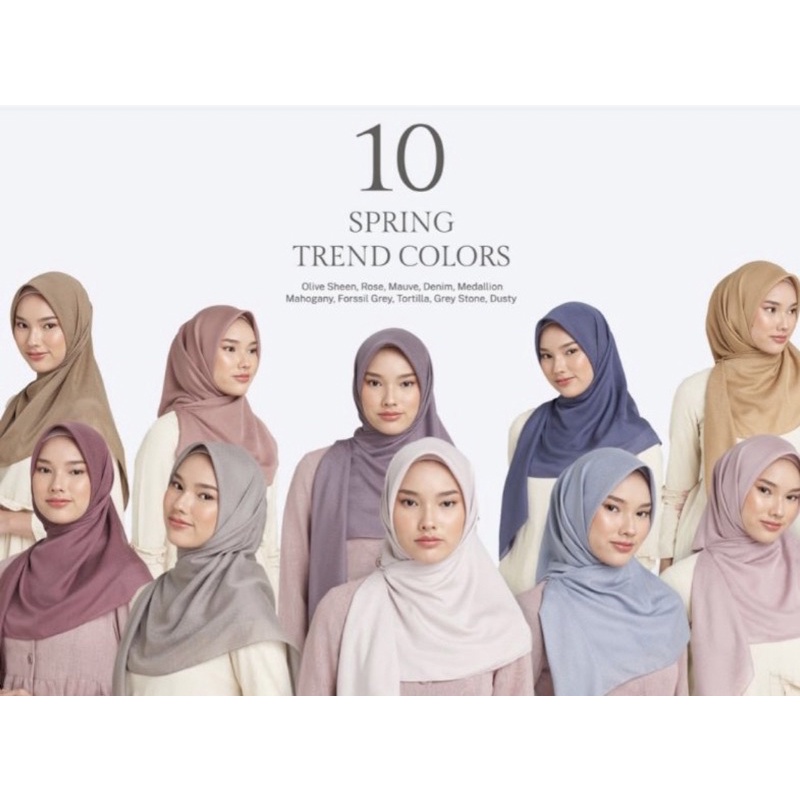 Preloved scarf ria miranda monogram jacquard