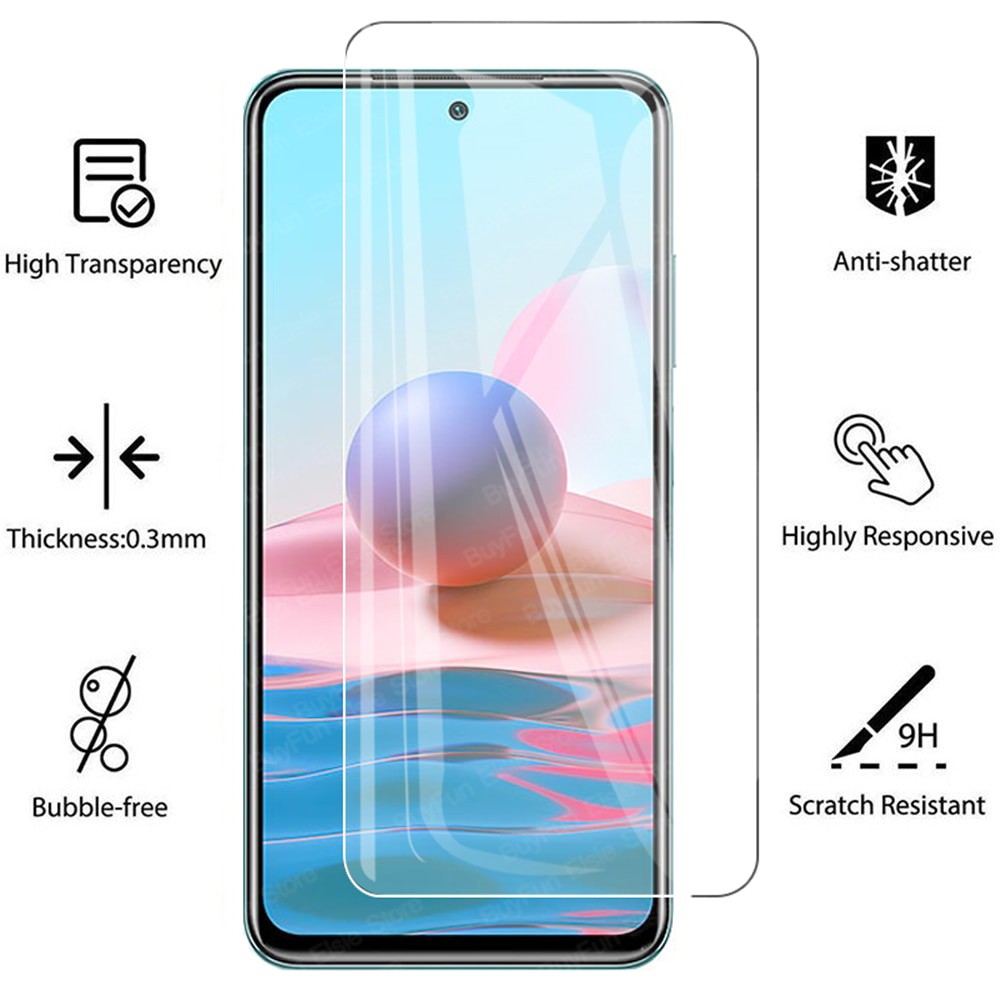 Pelindung Layar Tempered Glass Redmi Note 10 , 10s &amp; 10 Pro Paket 2 in 1