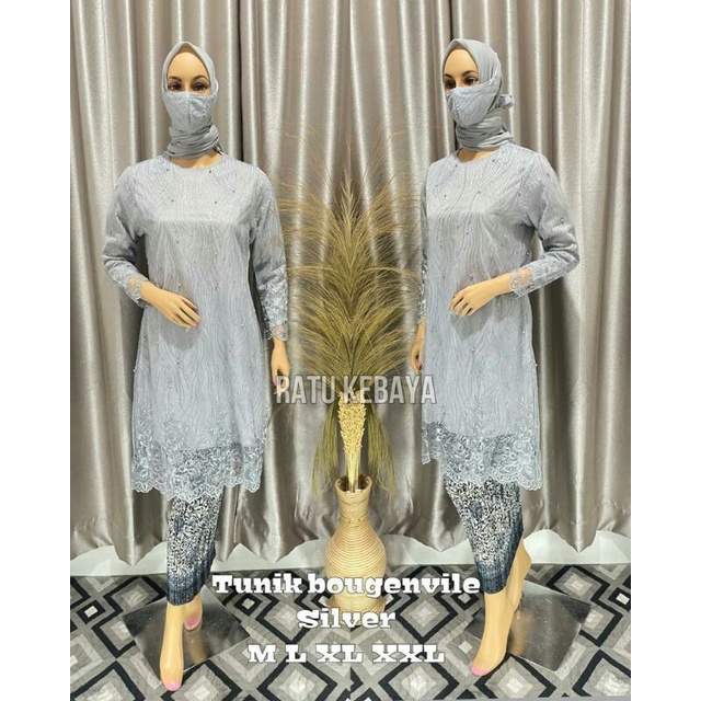 Salvina_Kebaya > SET KEBAYA TUNIK BOUGENVILE - SET KEBAYA TUNIK TILLE MODERN - SET KEBAYA WIDUDA - S
