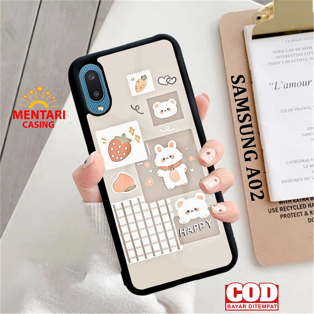 Case SAMSUNG A02 CASING SAMSUNG A02 [ CUTE ] Mentari casing case hp kondom hp case custom case casin