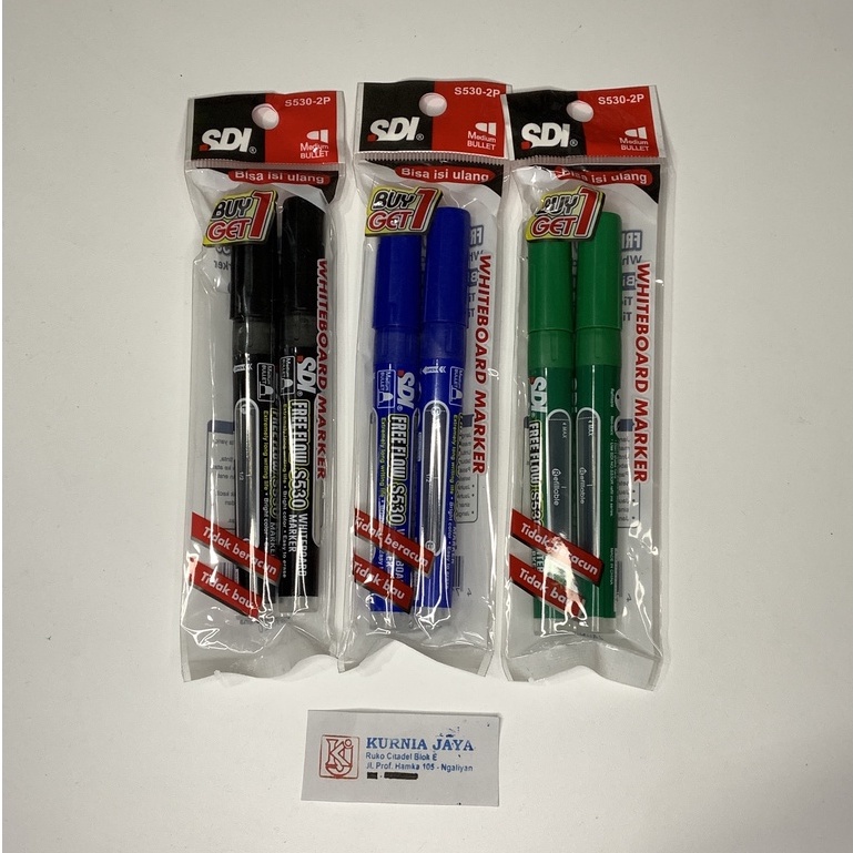 

SDI Spidol Whiteboard / Papan Tulis / Permanent Marker / Permanen SDI S530-2P P500-2P