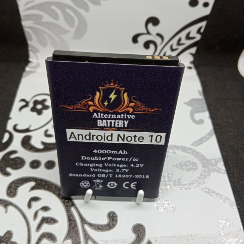 Batrai Android china Note 10 Batre modif konektor pingir Baterai Battery