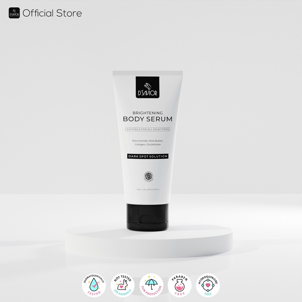 DSavior Body Serum Whitening- Pemutih Badan kulit belang Ampuh - Pemutih Tangan Kaki badan