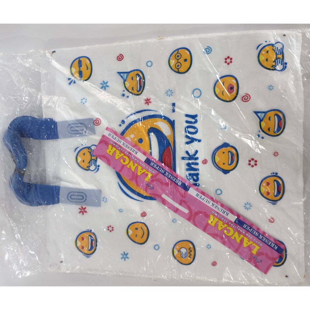 

( ISI 50 PCS UK 35X 38 ) SOFTHANDLE THANK YOU l KANTONG PLASTIK THANK YOU UK 35X 38 ISI 50 LBR