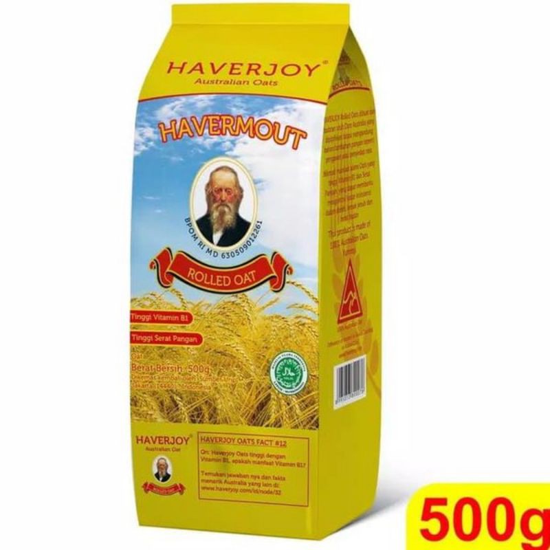 

Haverjoy Havermour Rolled Oats 500gr / Australia Oat Oatmeal