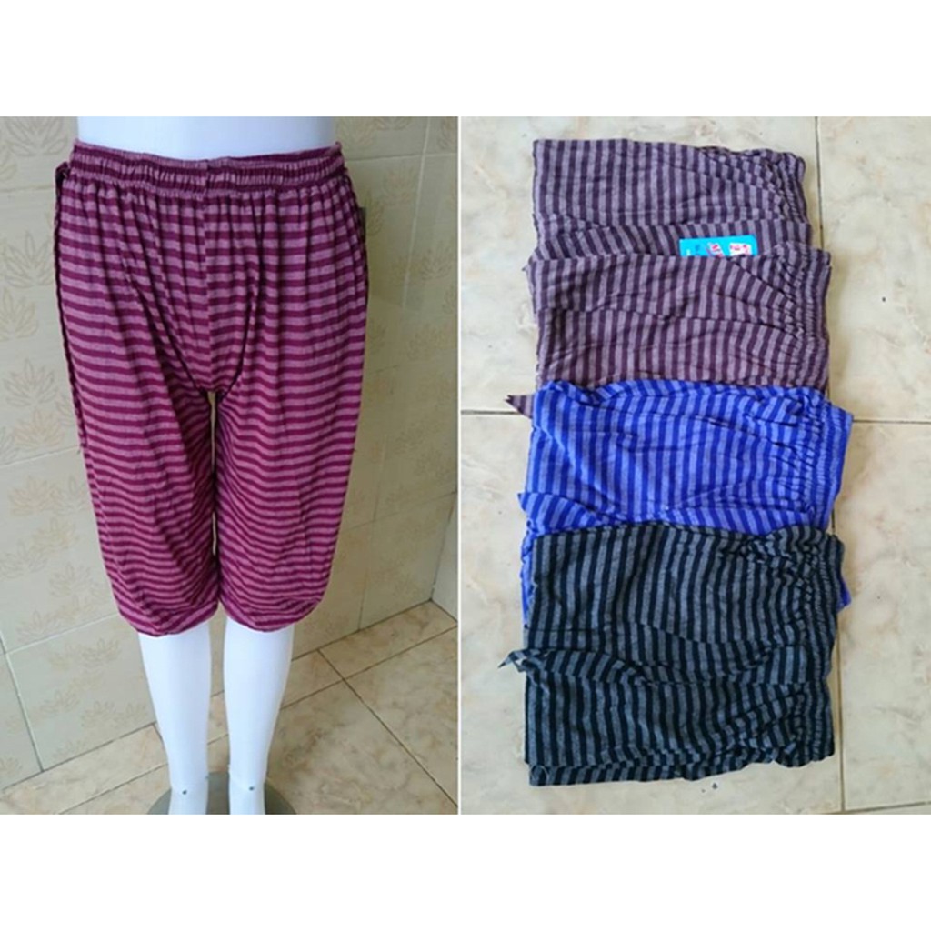 Celamis Pendek Salur Karet Bawah Wanita Dewasa | Celana Pendek Leging Leggings Daleman Gamis
