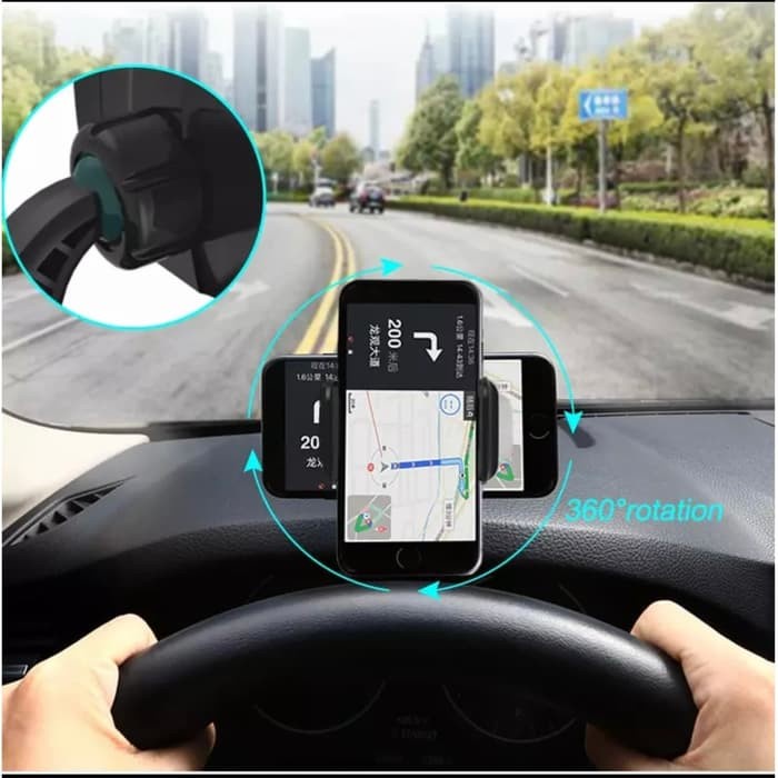 Car Phone Holder Dashboard Adjustable 360 Holder Handphone YB-203