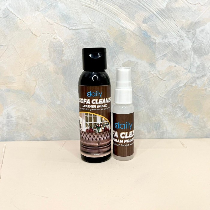 Pembersih Sofa Kulit Daily Sofa Cleaner Leather - SPRAY PEMBERSIH AMPUH SOFA KULIT - SOFA LEATHER CLEANER PACK PREMIUM WATERLESS