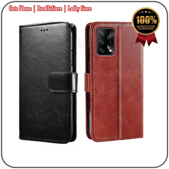 Casing Soft Case OPPO A95 A 95 4G Flip Cover Wallet Leather Dompet