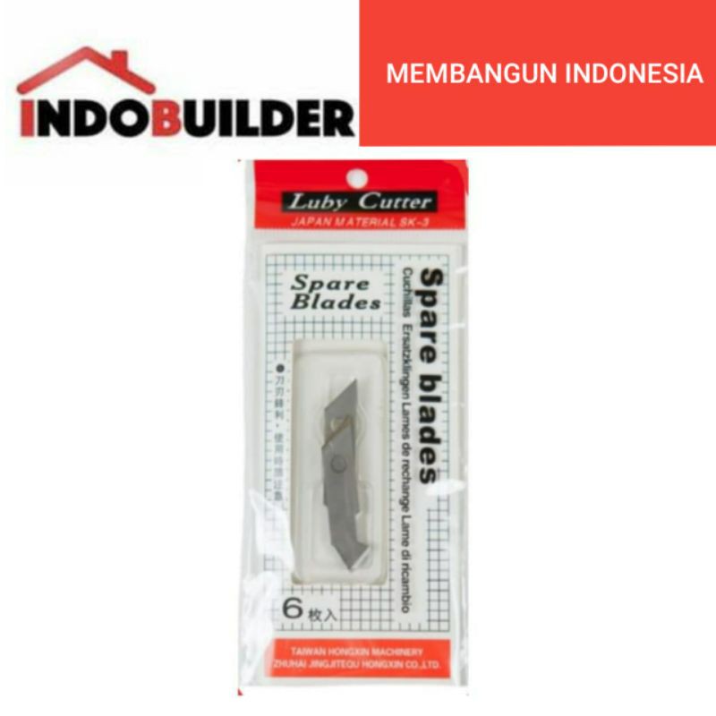 

LUBY CUTTER ISI PISAU AKRILIK 6 PCS / REFILL CUTTER ACRYLIC