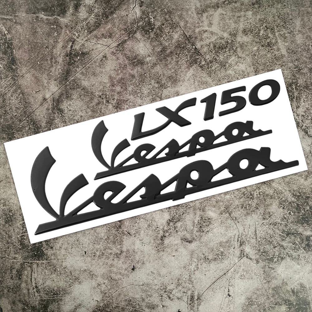 Vespa Stiker Emblem 3D Bahan Aluminum Pvc Untuk Dekorasi Tanki Roda Skuter Piaggio Vespa Lx125 Lx150