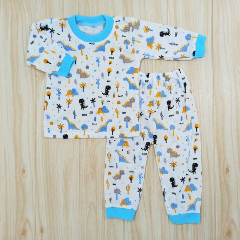 [Ss-8047] Pakaian Bayi 0-12bulan, Piyama Anak, Baju Tidur Bayi, Baju Kaos Anak Lengan Panjang