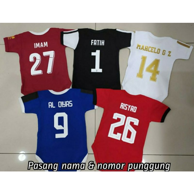 BABY JUMPER JERSEY BAJU BOLA BAYI BARCAAA HITAM ANAK 2022