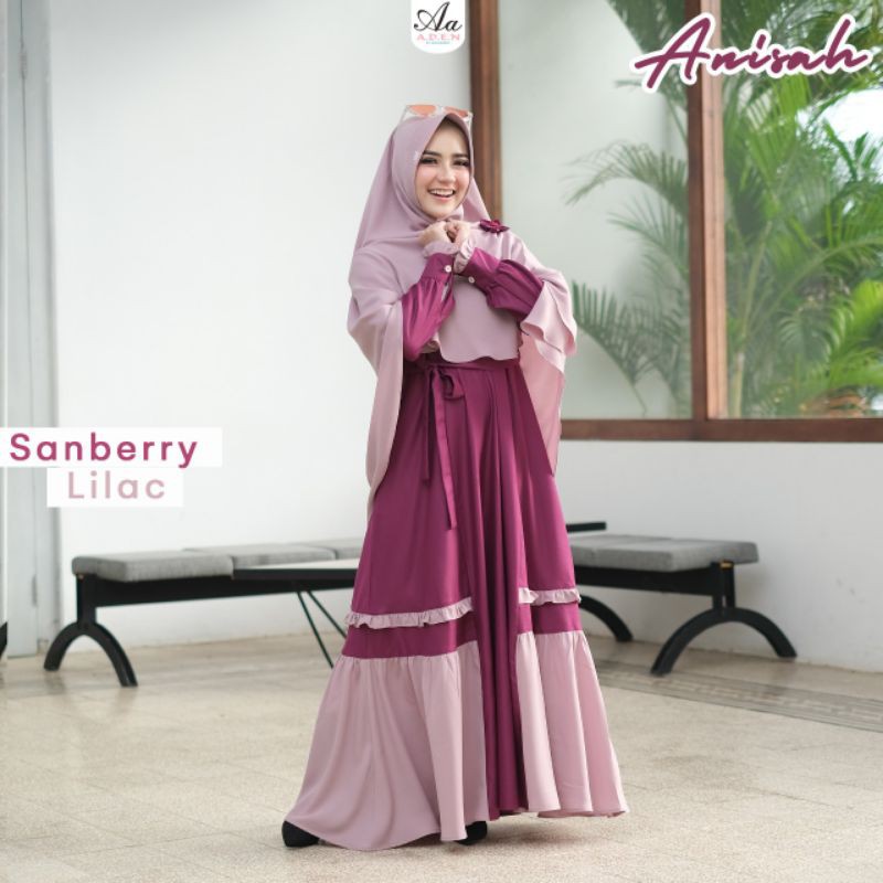 ANISAH DRESS//ORIGINAL BY ADEN HIJAB//GAMIS CANTIK