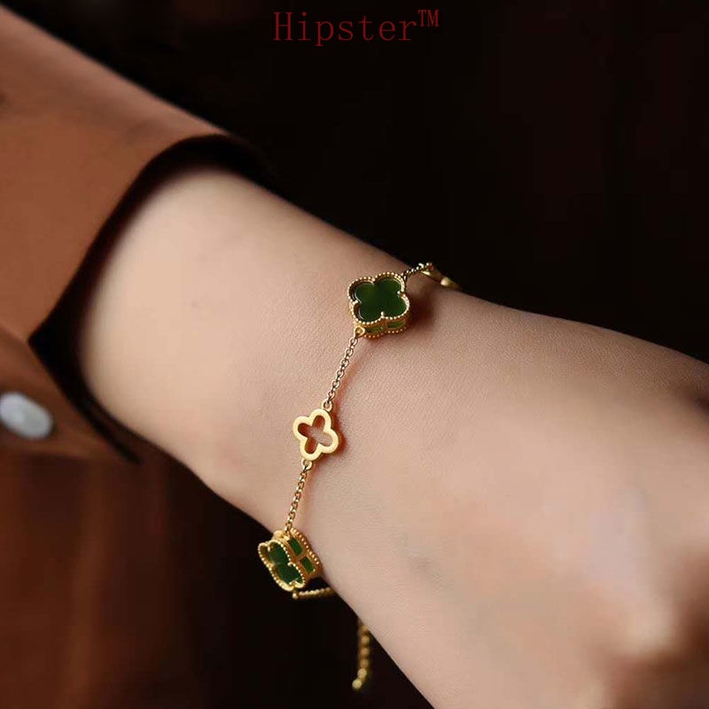 Bracelet Necklace Gold Inlaid Hetian Chalcedony Pendant Set