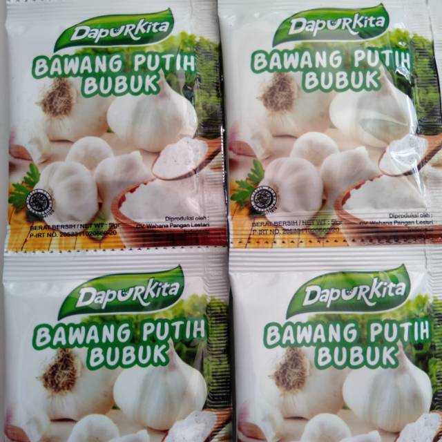 

ecer Bawang putih bubuk sachet (merk beda2 ya)