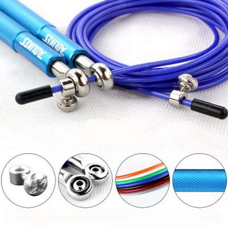 Bisa COD Tali Skipping Jump Rope Steel Wire Bearing - AOLIKES 3202