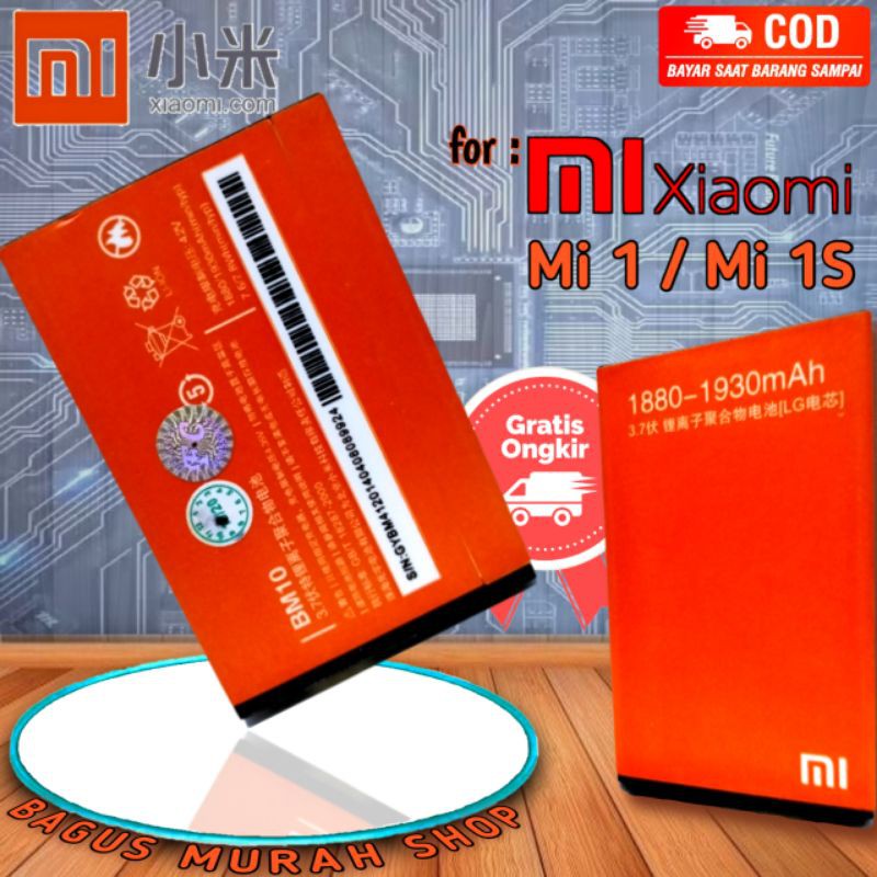 BATTERY Batre BATERAI XIAOMI ORIGINAL BM10 BM 10 mi1 / mi1s Xiomi mi 1 Mi 1s Batrai original