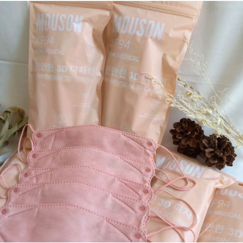 Per 10 pcs ~ KF94 mouson Nude Pink Good Quality