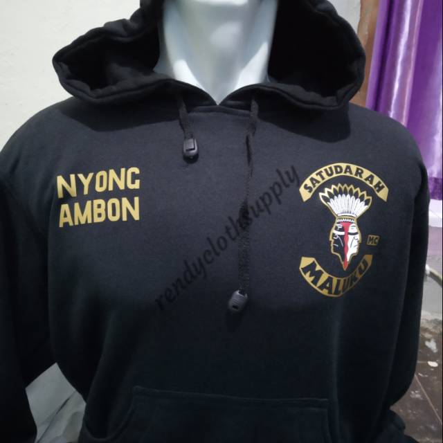Sweater Hoodie Zipper satudarah maluku