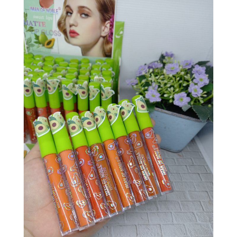 PROMO TERMURAH LIPGLOSS MATTE IMAN OF NOBLE SWEET PAPAYA LIPS / SWEET PEACH