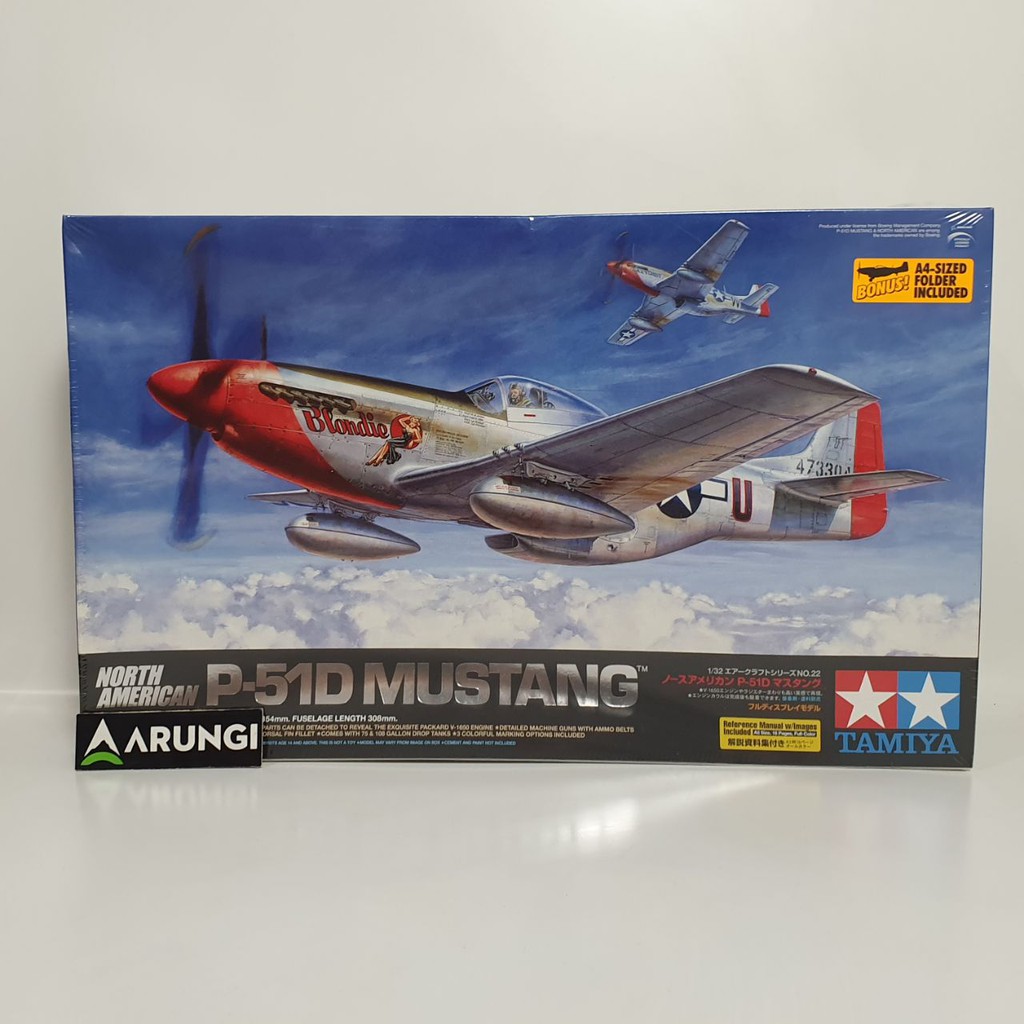 Model Kit Pesawat 1 32 Tamiya P 51D Mustang TAM60322