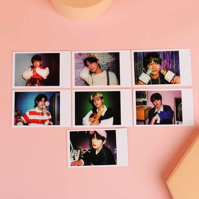 7pcs / set Kartu Pos Polaroid Kpop ENHYPEN Ggu Ggu Untuk Koleksi