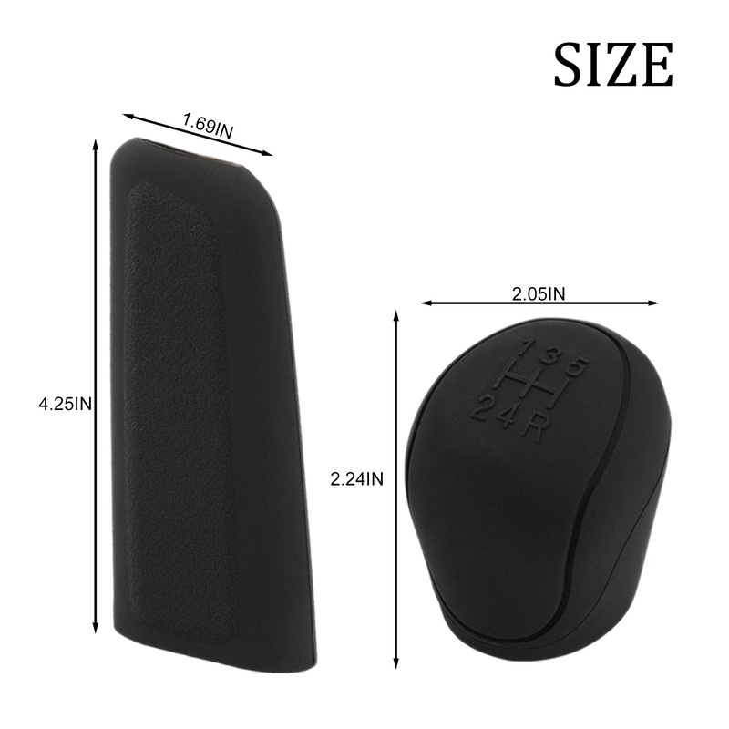 Silicone Gear Shift Non Slip Grip Handle Case Penutup Rem Tangan Tahan Aus Non-Slip Untuk Aksesoris Interior Mobil