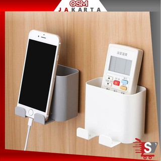 OSM JKT H5057 Rak Handphone Dinding Tempel / Kotak Tempat Hp & Remote Gantungan Hook Serbaguna