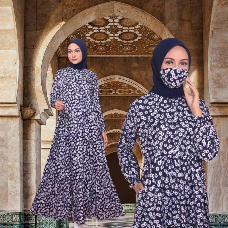 MESSI SHOP+88-DRESS-AYU__gamis__homey-dress__bahan_katun-apel__gamis-wanita